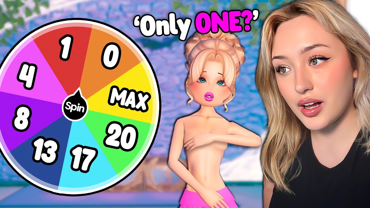 MYSTERY WHEEL выбирает количество ПРЕДМЕТОВ в одежде, чтобы произвести впечатление!