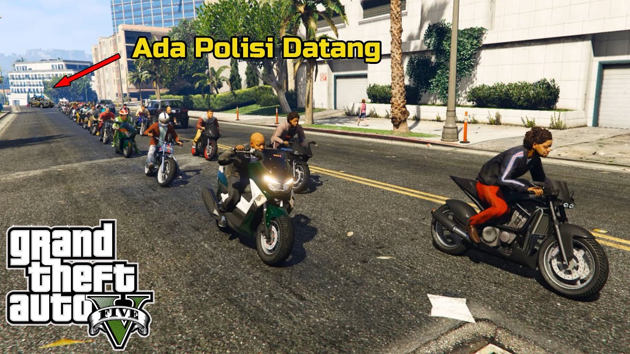 Balapan Liar Ninja ZX25R Di Kejar Kejar Polisi! GTA 5 Mod Indonesia