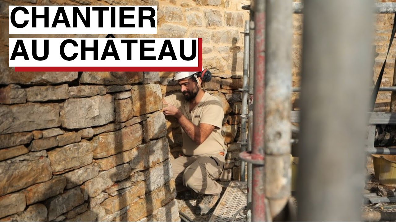 Le château de Saint-Aubin-du-Cormier en travaux