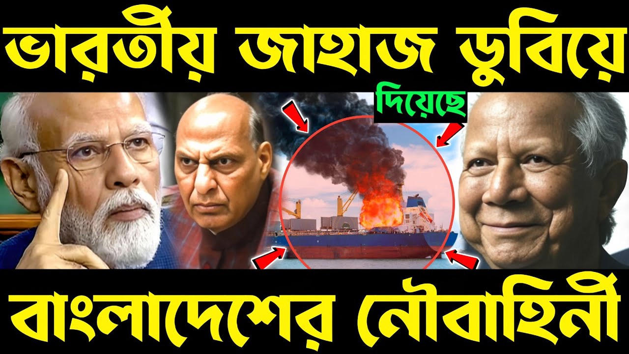 ভারতীয় জাহাজ এটাক বাংলাদেশের! bangladesh navy attack | attack on ship | fishing boat india