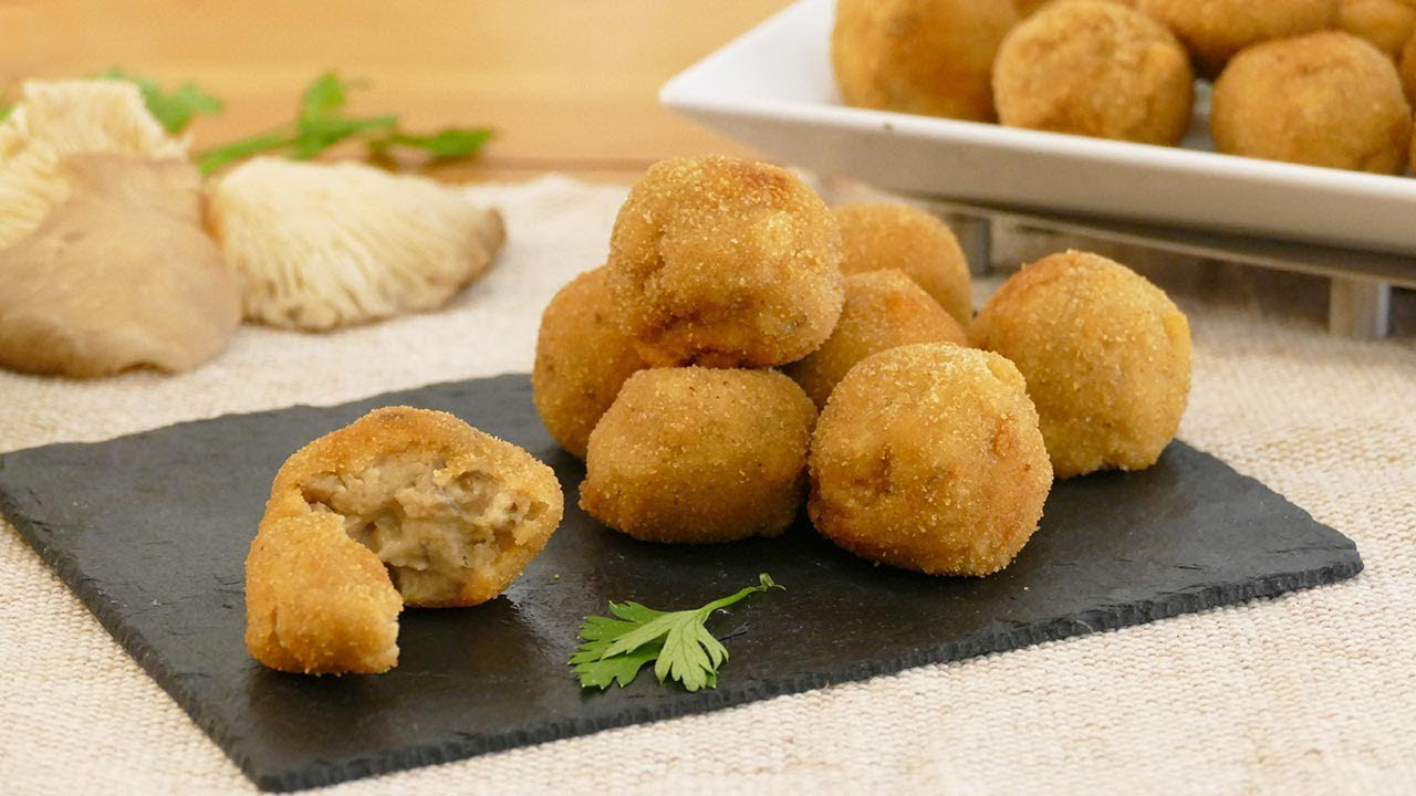 Croquetas veganas de setas - Cocinatis