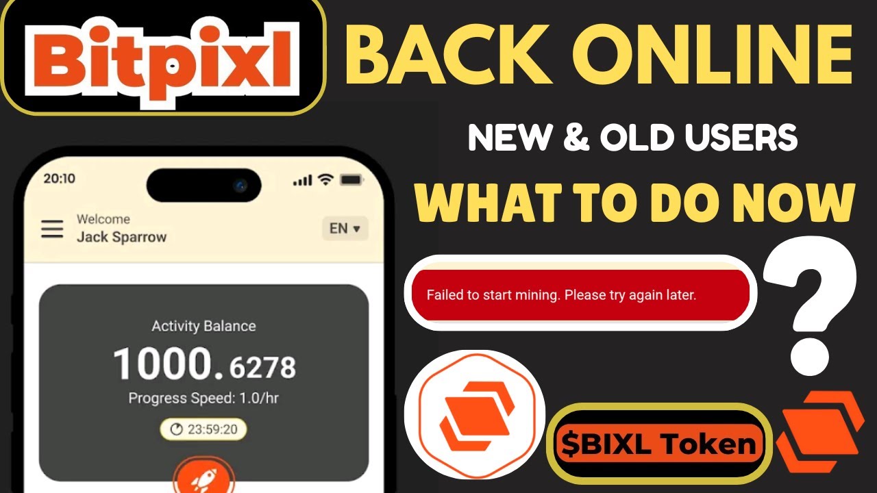 Bitpixl Is Back Online | What New & Old Users Should Do (Latest Update) 