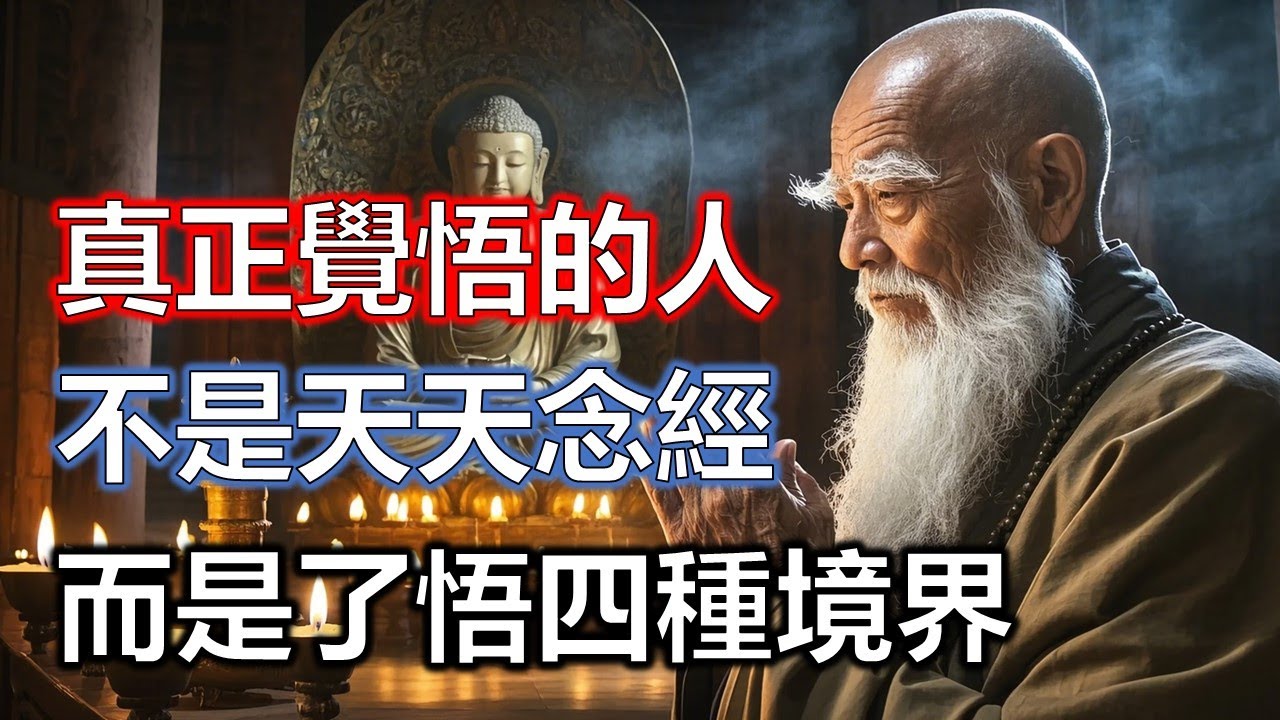 彌勒佛陀點化：真正覺悟的人，不是天天念經，而是了悟四種境界#佛學#智慧#因果