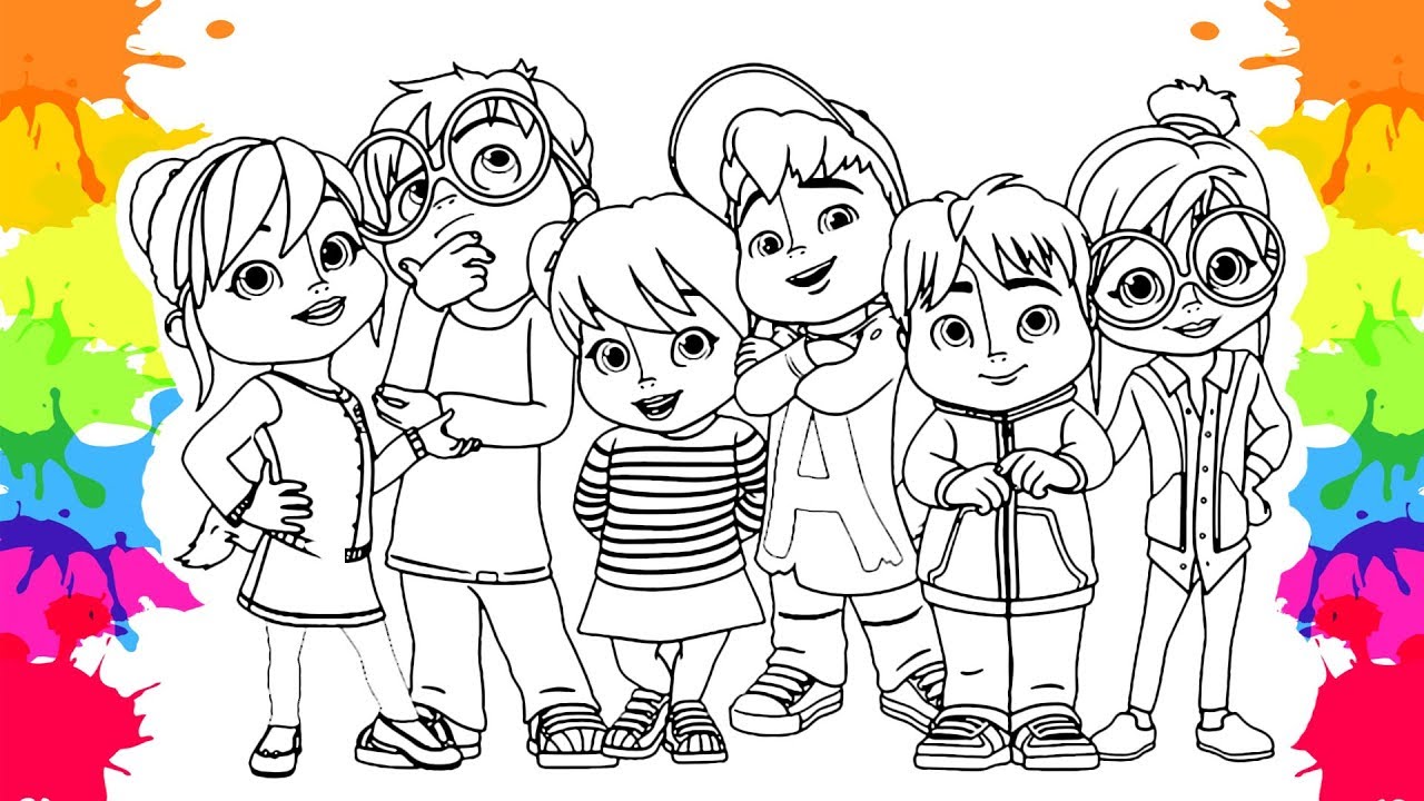 Alvin and the Chipmunks, Alvin coloring pages for kids