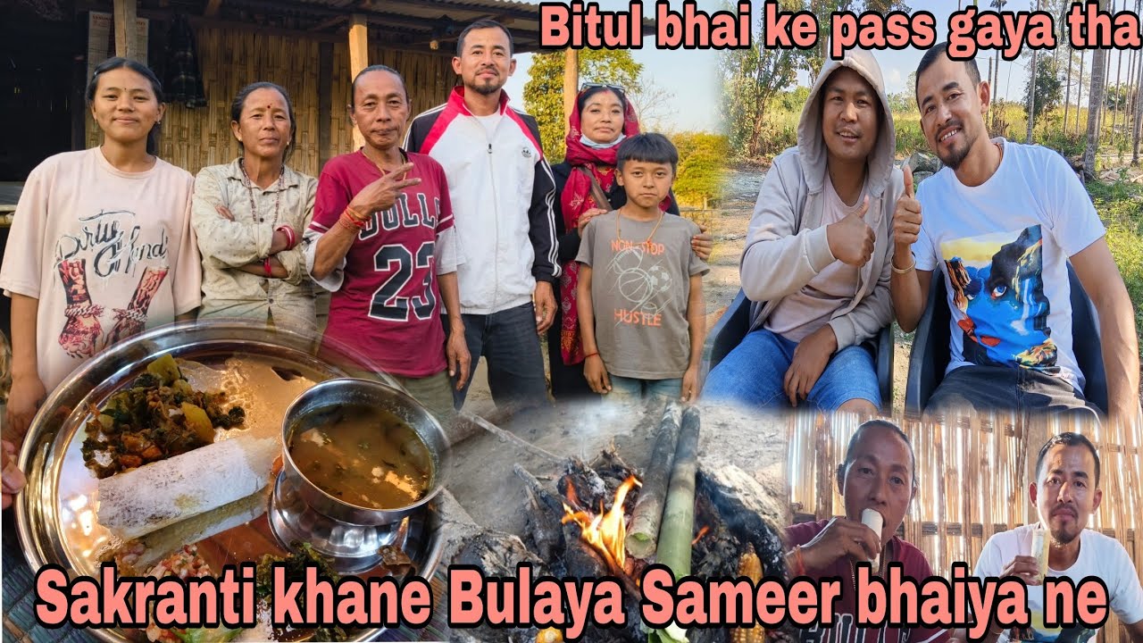 Sakranti khane Bulaya @sameerrai0 bhaiya ne//@BitulVlogs k pass gaya tha 