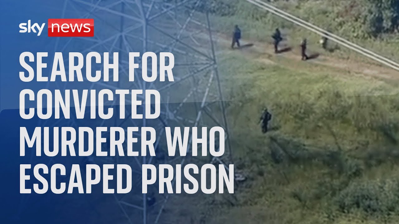 Aerial shots as search for escaped prisoner Danelo Cavalcante continues