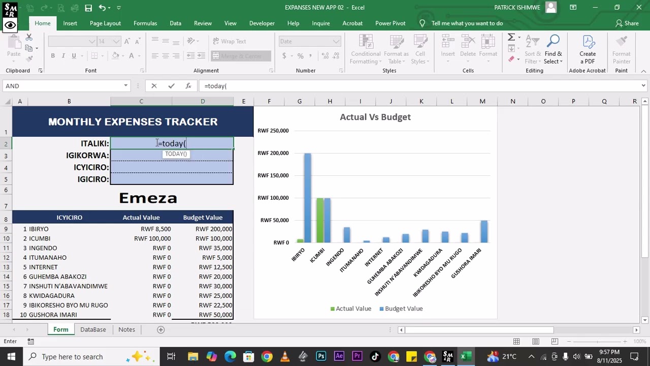 Personal Expenses Tracker in Excel | Track Spending & Analyze with Charts