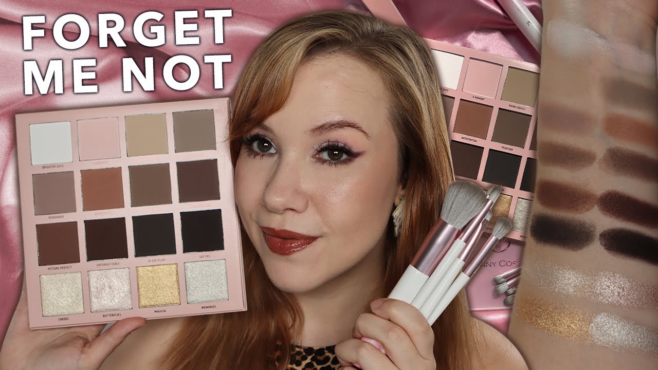 Blend Bunny Cosmetics Forget Me Not Palette & Brushes | Demo, eyeshadow look - a good ol' try on!