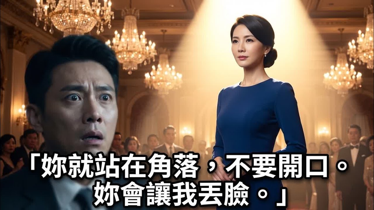 富豪派對上老公嫌我土，警告我「閉嘴別丟臉」，沒想到全場最大金主竟是我！他瞬間臉綠