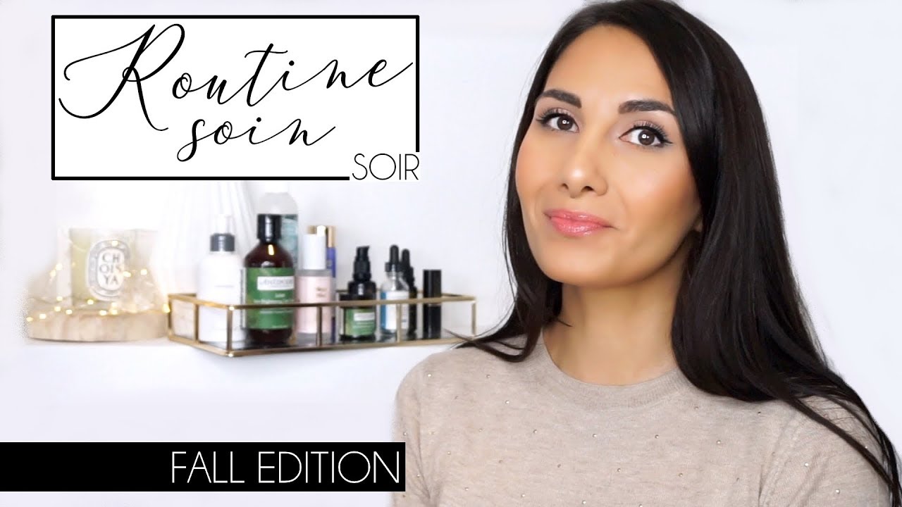 ROUTINE SOIN du Soir 🌙 Peau grasse, imperfections, Anti-age (en live !) 🍁 Automne