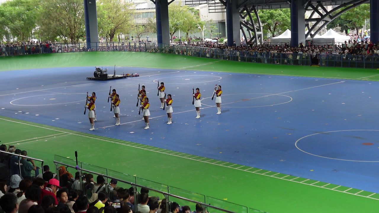 屏東女中儀隊 Pingtung Girls' High School Honor Guard｜屏東交響・橘色狂潮｜2025台灣遠征｜右側視覺