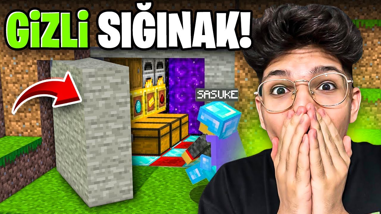 EKİPTEN GİZLİ ODA YAPTIM! MİNECRAFT - 8. B&Ouml;L&Uuml;M