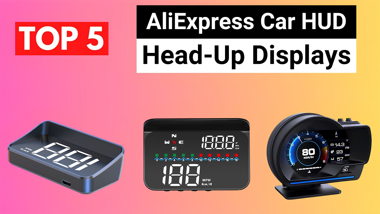 Top 5 Best Car HUD Head-Up Displays on AliExpress | Smart Driving Upgrade!