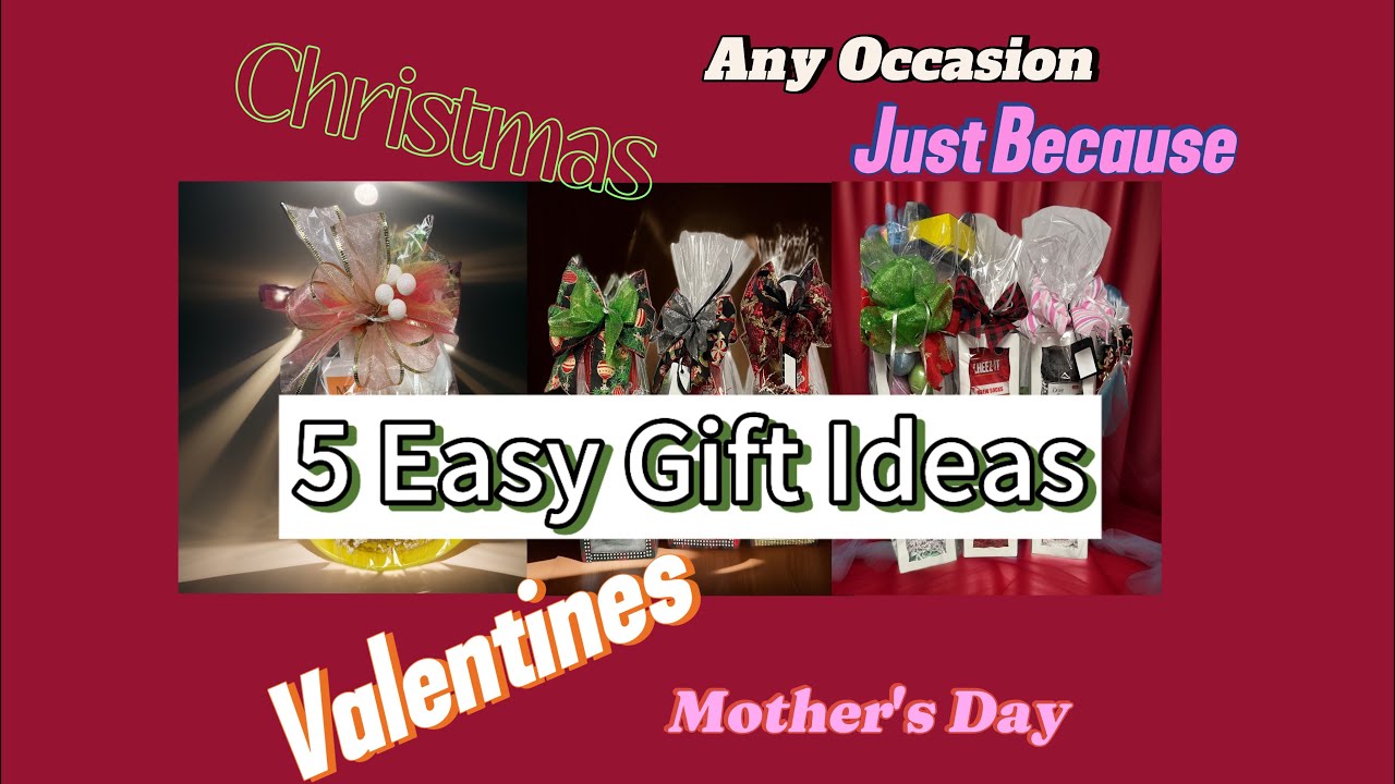 5 Easy Gift Ideas that you can use for Christmas, Valentines or Mother's Day.