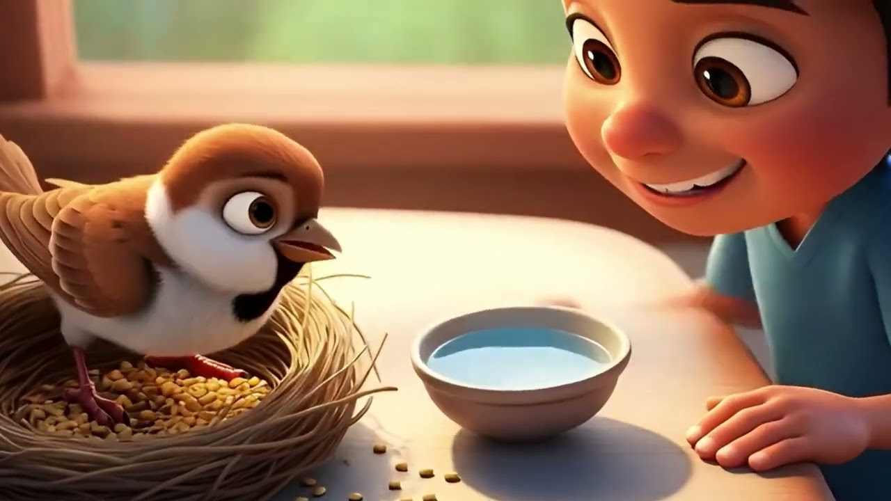 The Boy & The Brave Sparrow 🐦 | A Heartwarming Kids Story About Courage | Moral Story for Children
