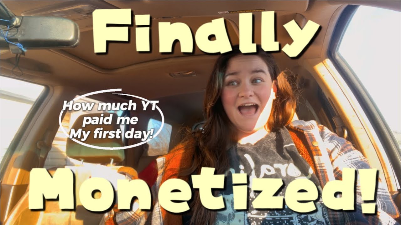 Finally MONETIZED on YouTube! 🥳 And how much I made my first day! 