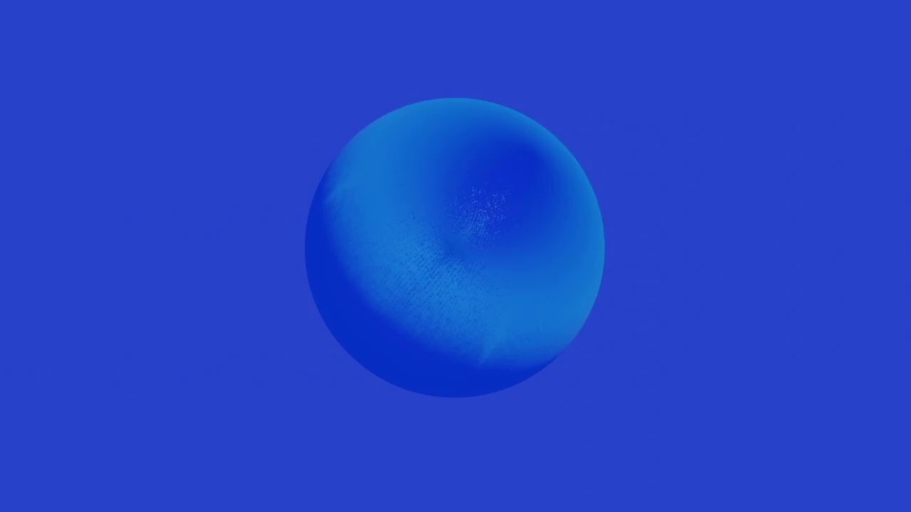 Palla pelosa blu - Progetti Blender #2