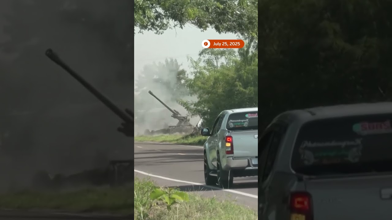 Thai army fires artillery at Cambodia border