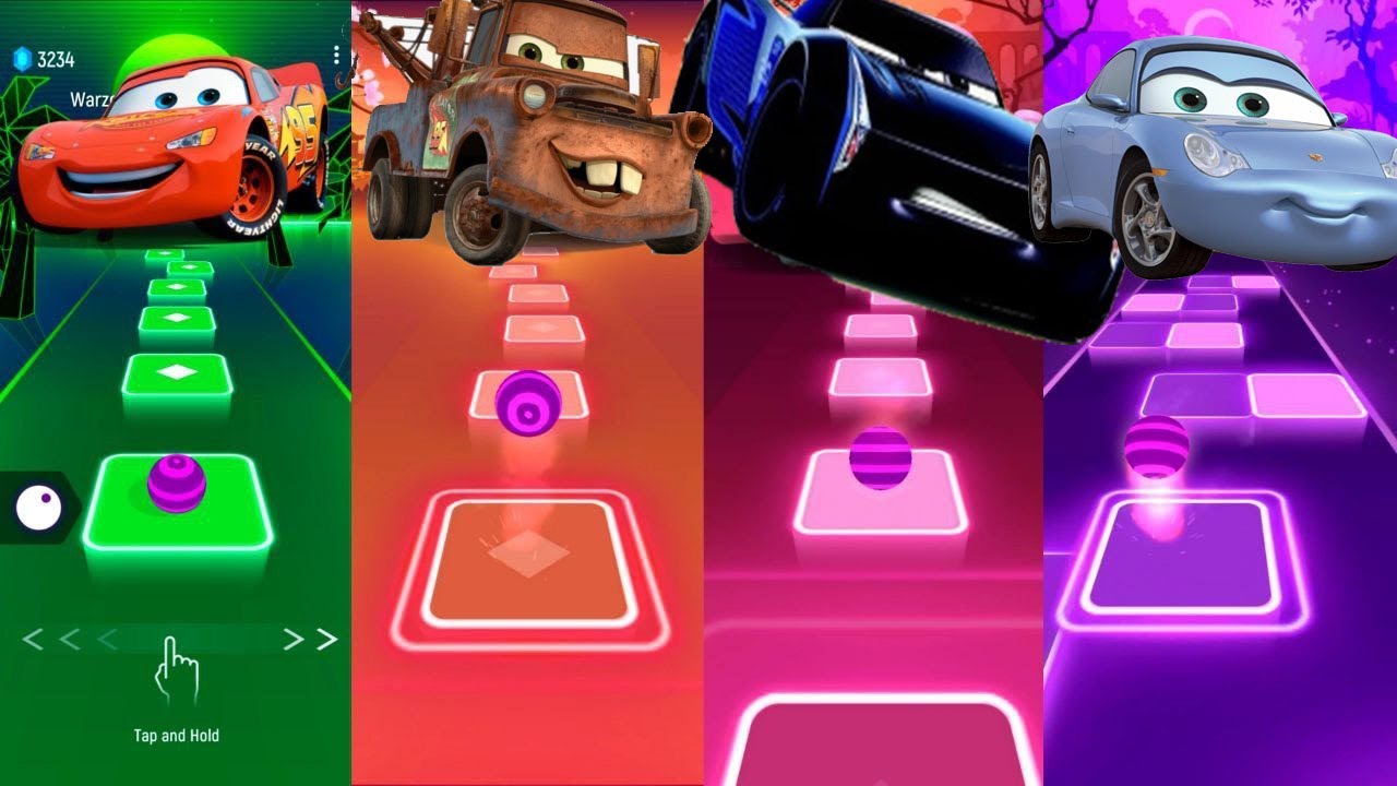 Cars Team Lightning McQueen - Jackson Storm - matter - mac | Tiles Hop EDM Rush