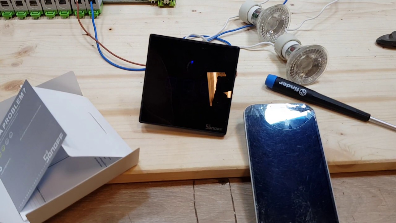 Intrerupator 3 gangs Smart Sonoff TX-TE3EU3C WI-FI -Test