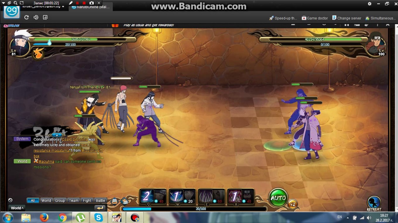 Naruto Online - Ninja Exam Level 100 with lighting main