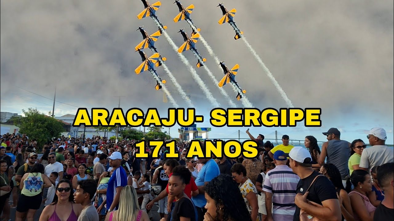 Esquadrilha da FUMAÇA ✈️ 😱  dá um Show no ANIVERSÁRIO de ARACAJU. 17 MARÇO 2026