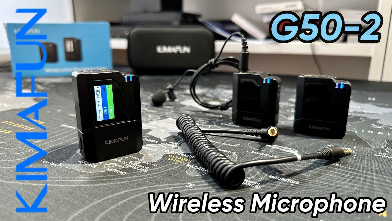 KIMAFUN G50-2 Dual Mic - The Best Wireless Lavalier Microphone