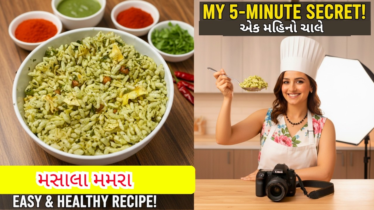 સાંજ ની નાની - મોટી ભુખ માટે ટેસ્ટી અને હળવી મમરા ની ચટપટી- Murmura Chatpati  બ્બો ભરીને બનાવો