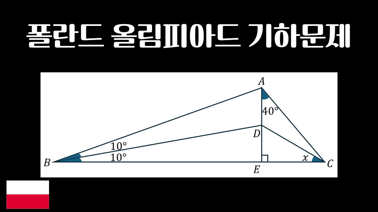 (풀영상) 폴란드 올림피아드 논란의 기하문제