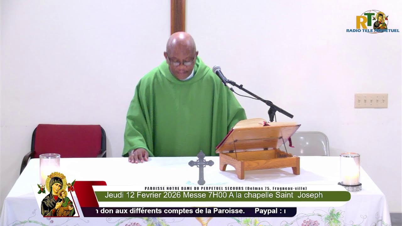Jeudi 12 Fevrier 2026 Messe 7H00 A la Chapelle Saint Joseph