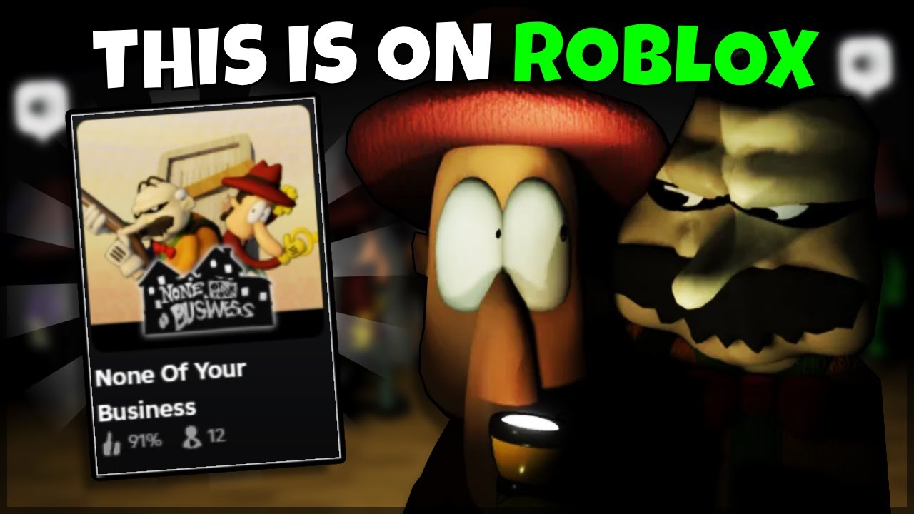 Эта игра — не твоё дело (в буквальном смысле) | Roblox