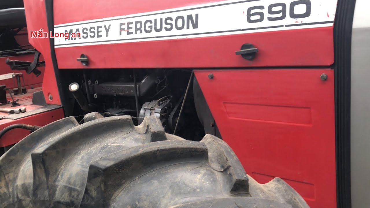 Máy cày Massey Ferguson 690 -90 hp -2 cầu hàng bãi mới xuống công chưa dọn VIP