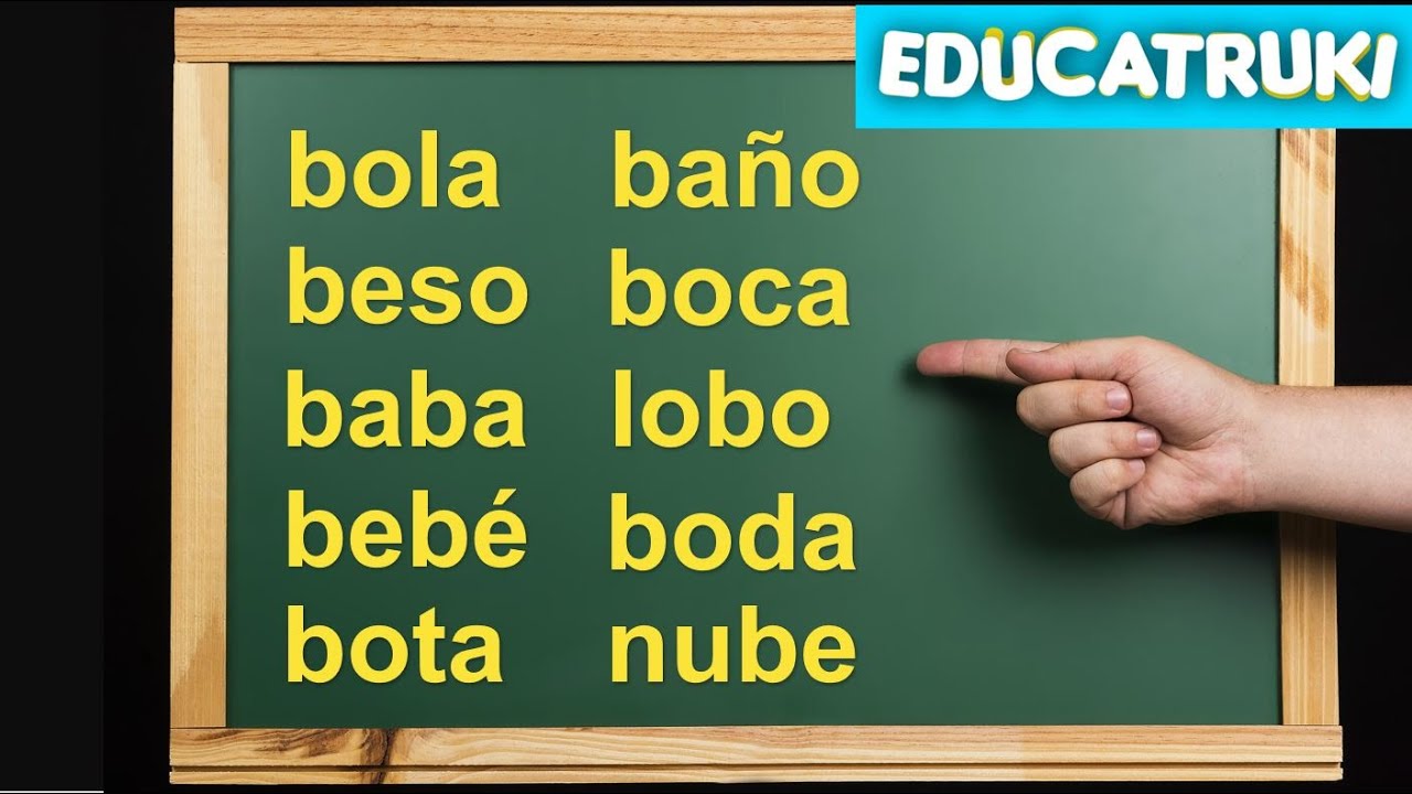 DICTADO de PALABRAS - BA BE BI BO BU | EDUCATRUKI