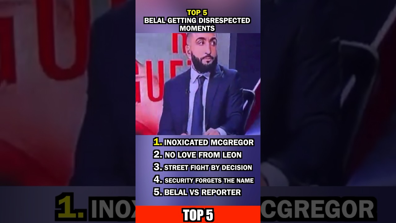 Топ-5 моментов, когда Белал Мухаммад был неуважаем #шорты #ufc #mma #ufc315 #belalmuhammad