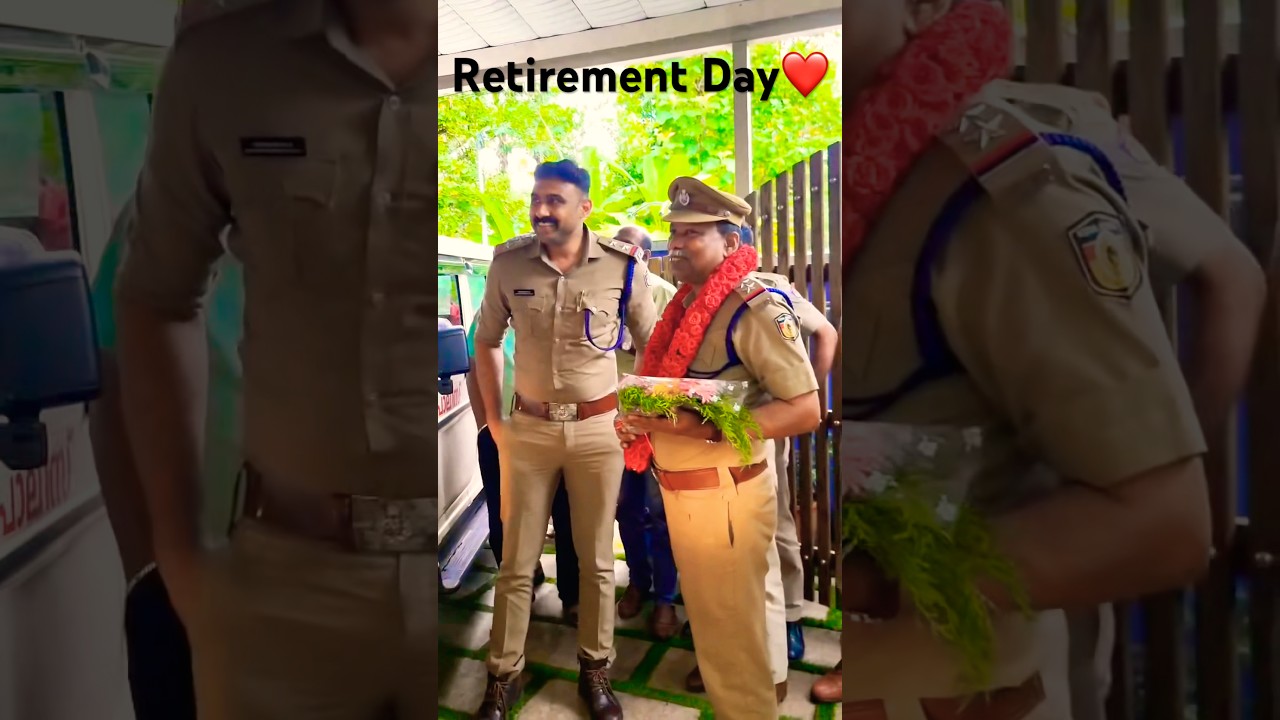 Retirement Day 🥹🥹 #keralapolice #subinspector #retirement