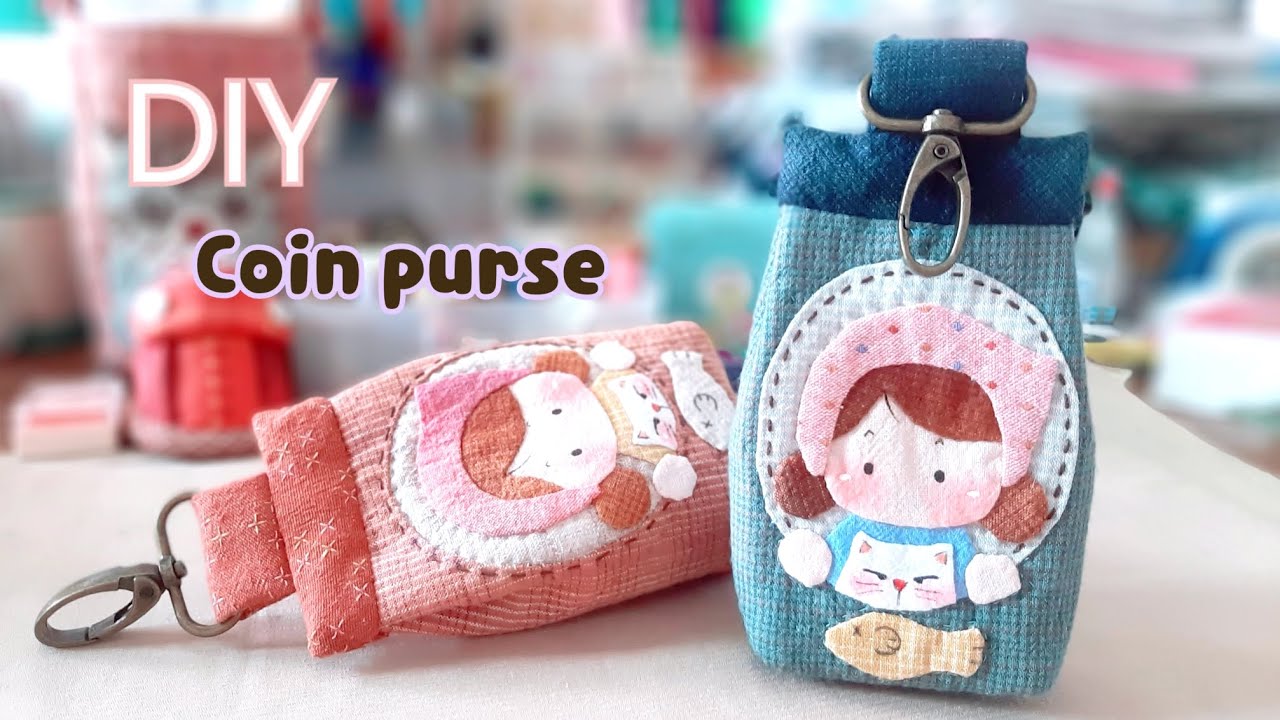 DIY  coin purse | key pouch | tutorial | free pattern @happyquiltday