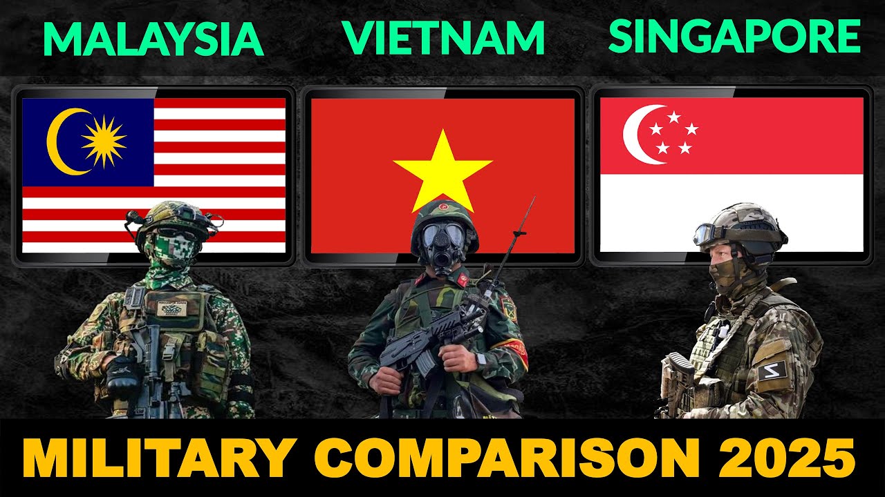 Malaysia vs Vietnam vs Singapore Military Power Comparison 2025 | Defense Tube