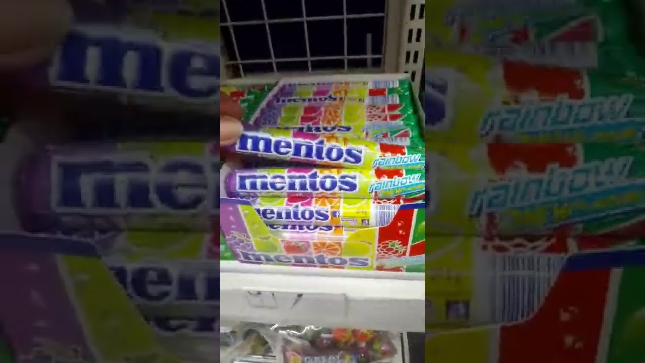 mentos rainbow 🌈 #viral #asmr