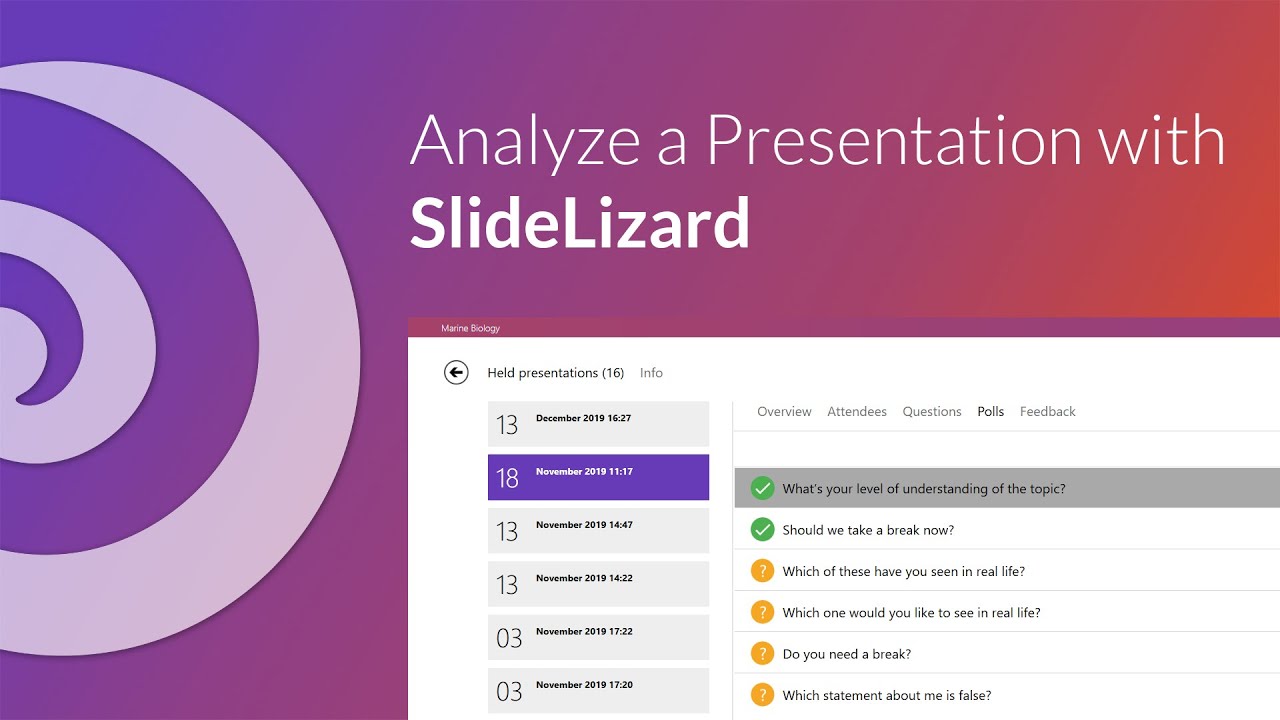 Tutorial 3 - How to analyze your Presentation with SlideLizard