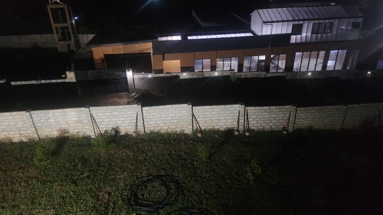 Black American building in Ghana 🇬🇭 We have lights!!!