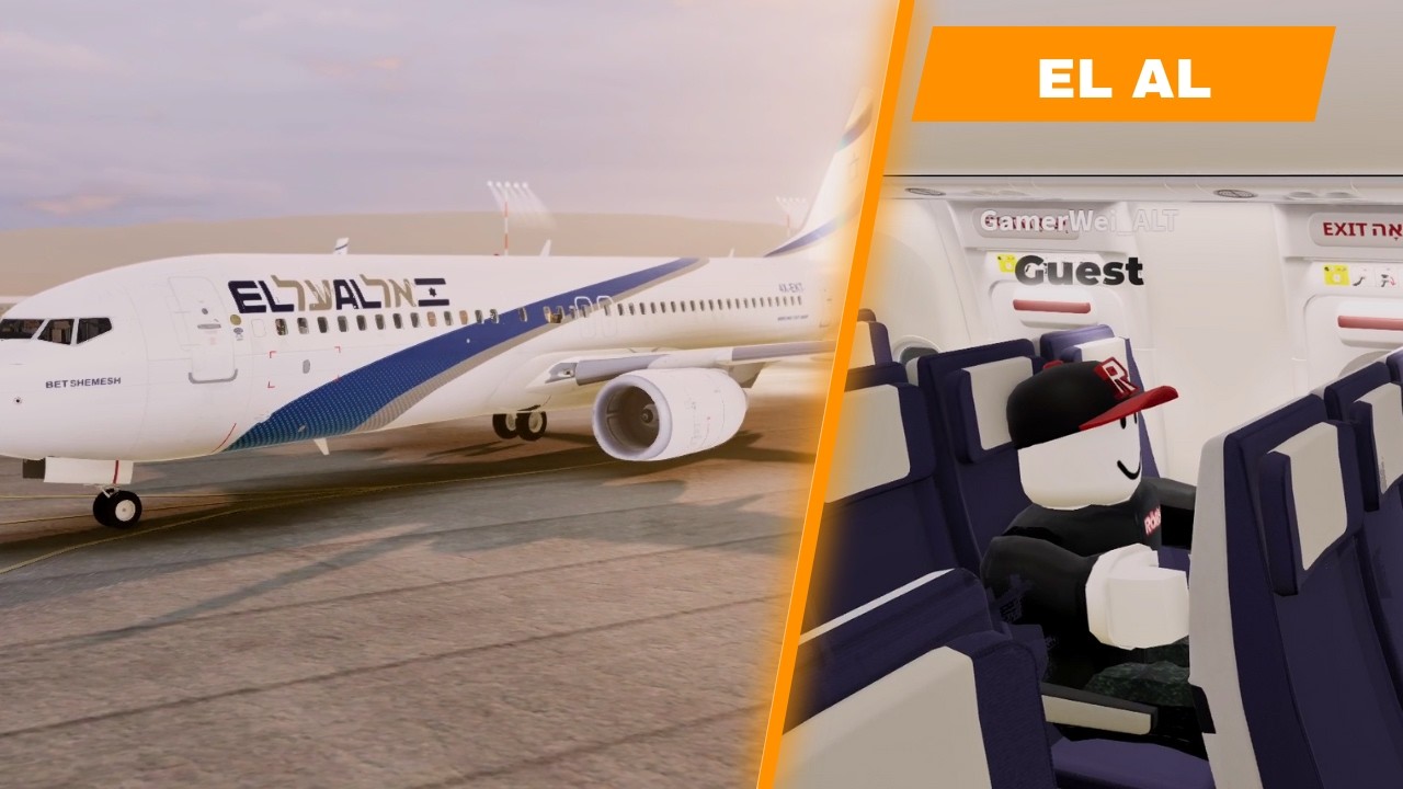 ROBLOX | EL AL - Economy Class [Boeing 737-800] (Roblox Airline)
