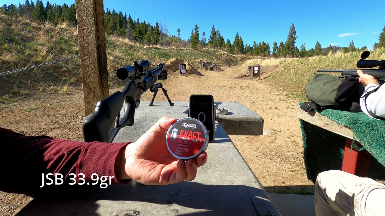 Hatsan Flash .22 upgraded barrel test 2 pellets