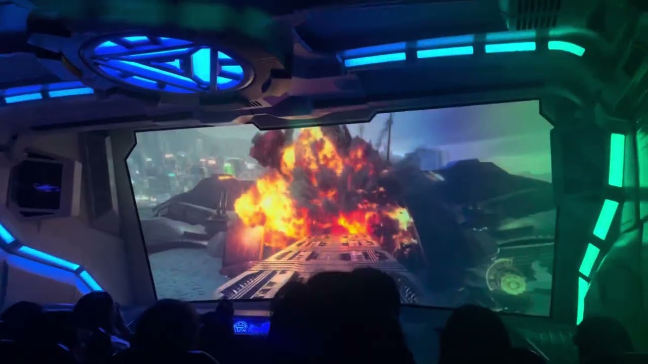 Aven & Kory Iron Man Experience 4K ride Hong Kong Disneyland - 20230909