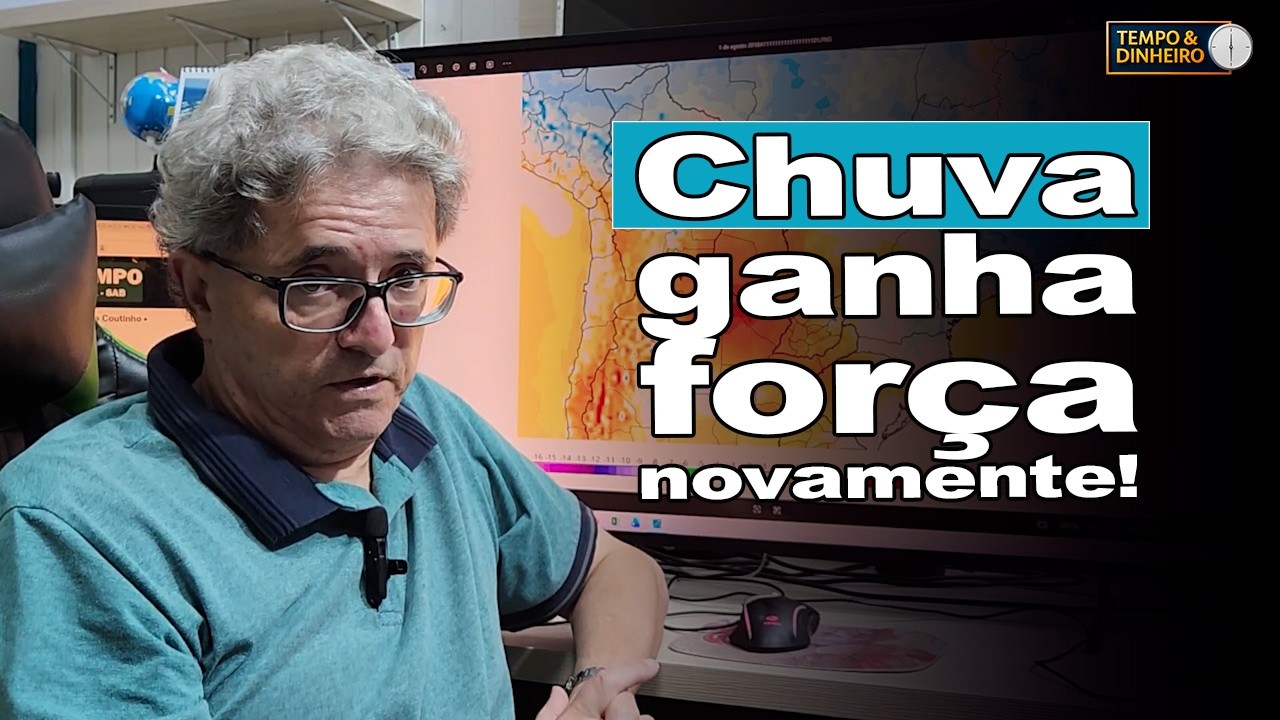 Chuva ganha força nos próximos dias e Brasil entra em nova fase de instabilidade