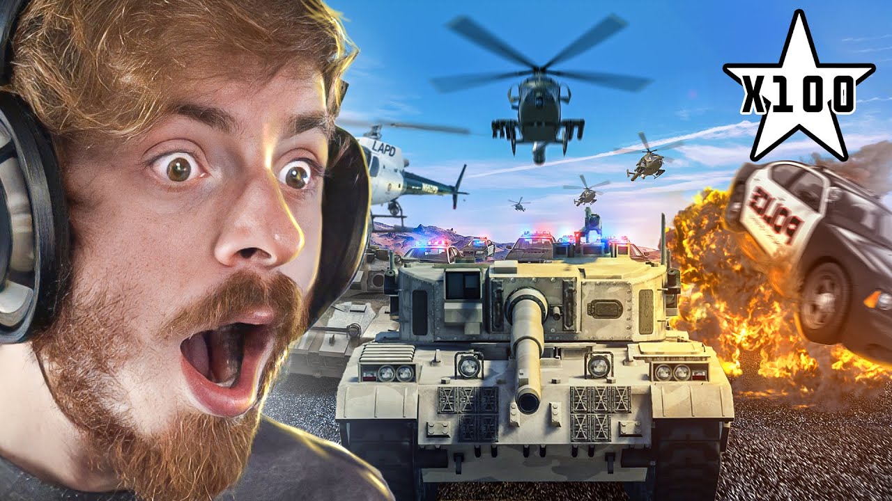 GTA mais avec 100 ÉTOILES !