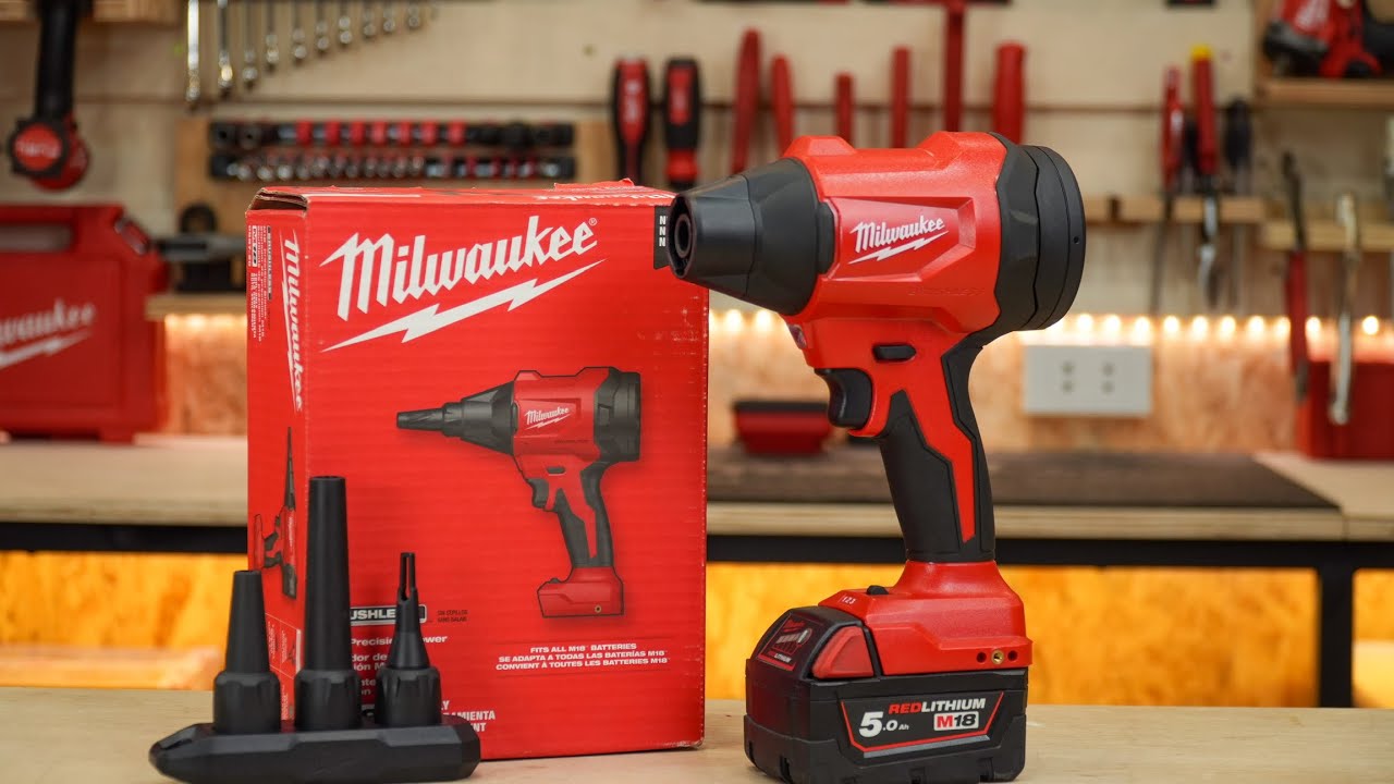 Trên tay máy thổi bụi dùng pin tốc độ cao Milwaukee M18 BLHSB (0887)