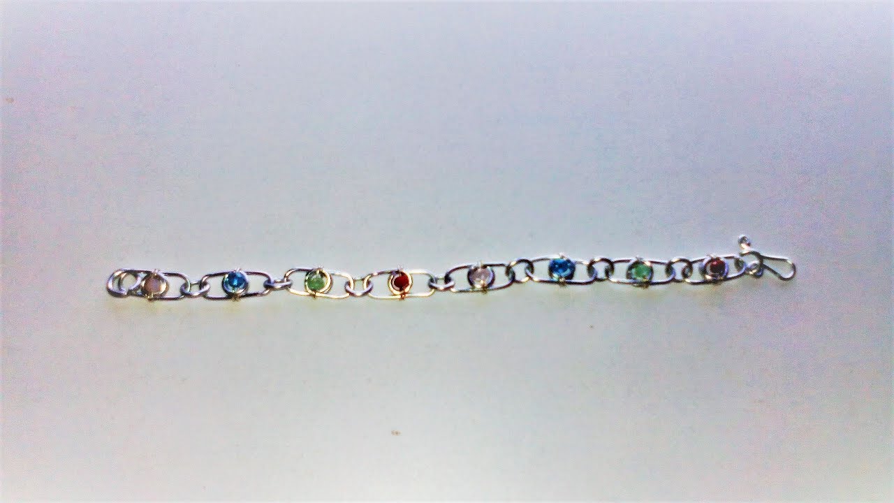COMO HACER UNA PULSERA DE ESLABONES CON ABALORIOS