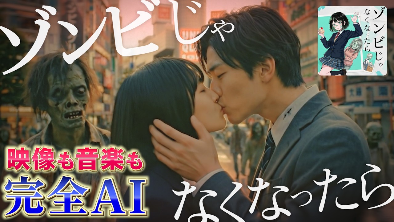 【完全AI】『ゾンビじゃなくなったら』MV［DomoAI×Suno］｜曲も映像も生成AIだけで描くストーリー