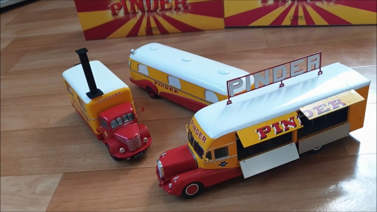 Diecast unboxing 4 Car Set Pinder Circus model 1:43 Scale.Автомодели.Обзор