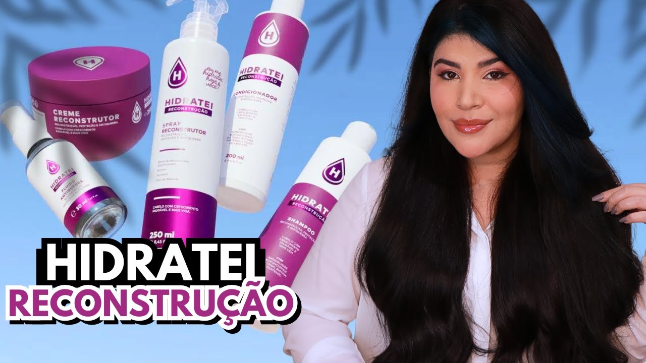 👀 TESTEI A LINHA RECONSTRUÇÃO HIDRATEI e você não vai acreditar nesse resultado! [Vegano]